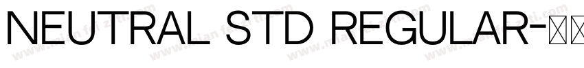 Neutral Std Regular字体转换